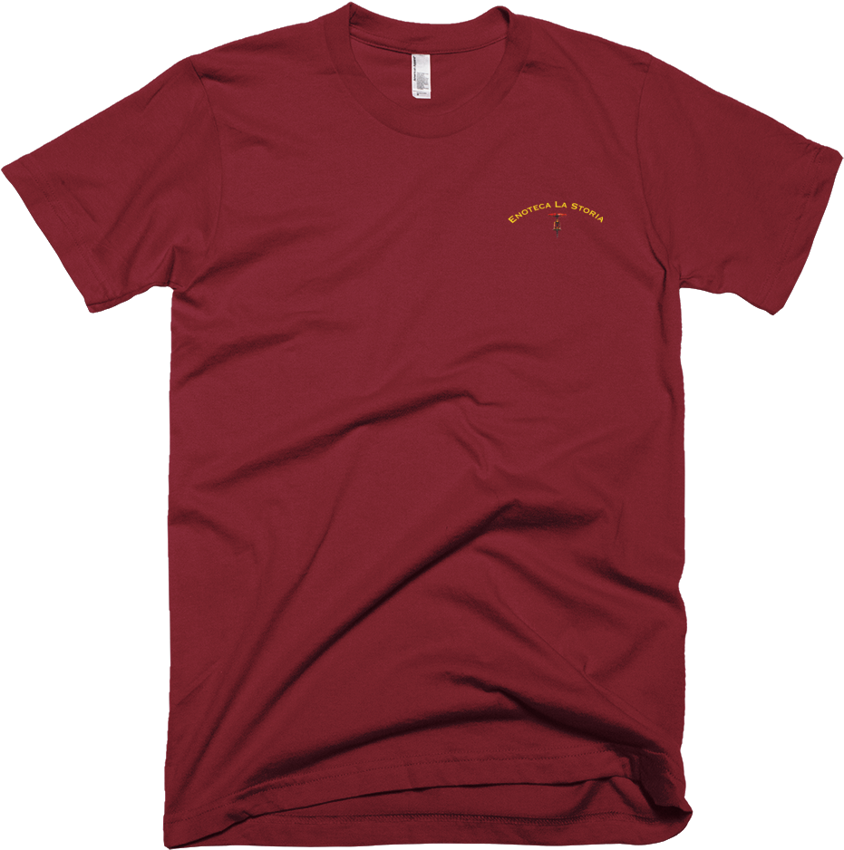 Burgundy T Shirtwith Text Graphic PNG