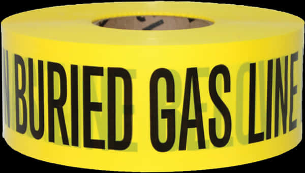 Buried Gas Line Warning Tape PNG