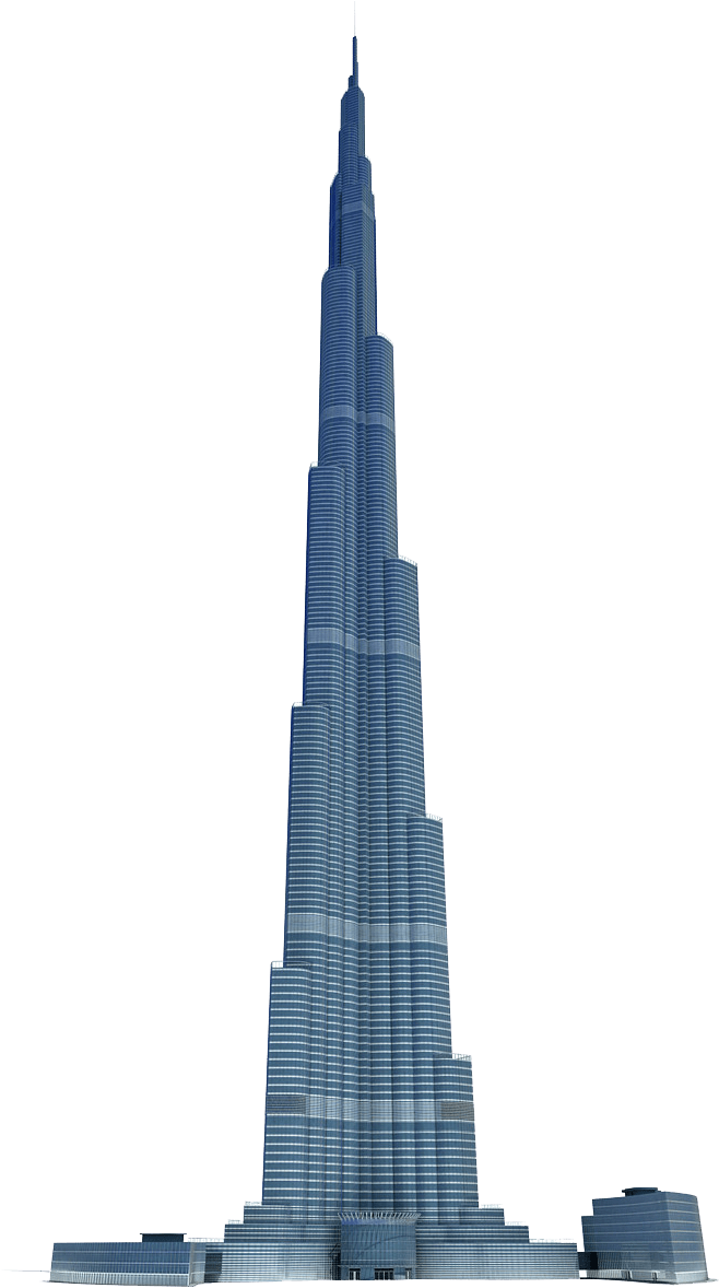 Burj Khalifa Dubai Skyline Icon PNG