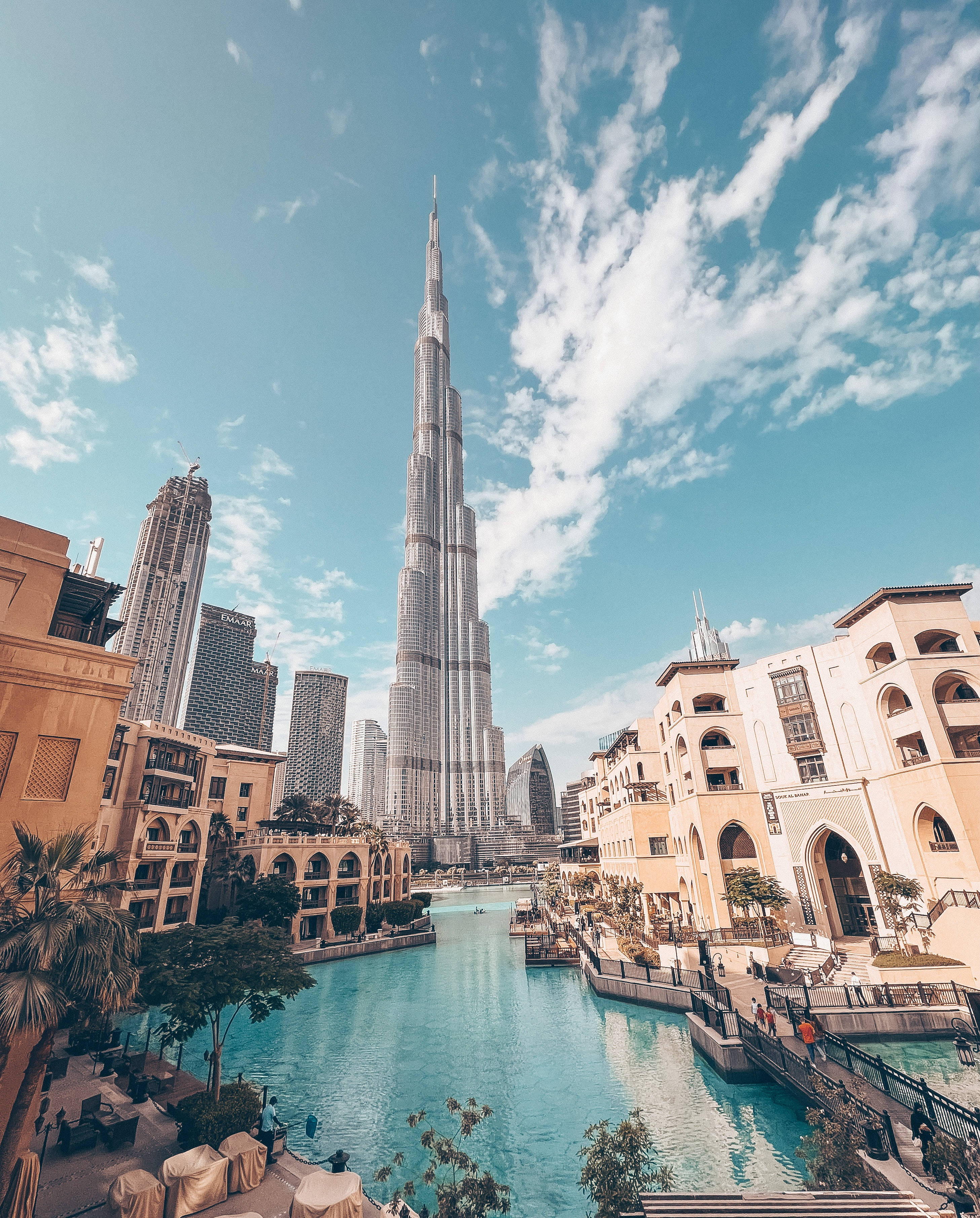 Burj Khalifa In Wide Lens Wallpaper