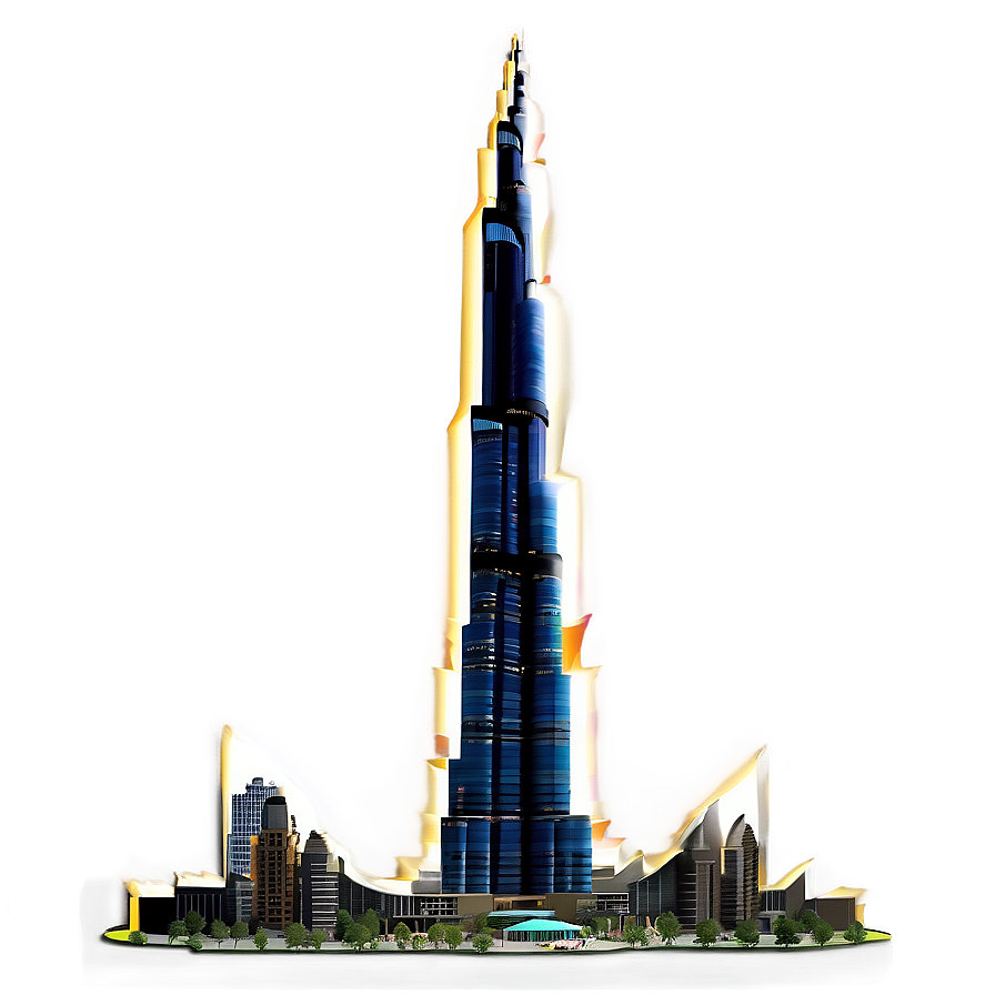 Download Burj Khalifa Tower Png Qjy | Wallpapers.com