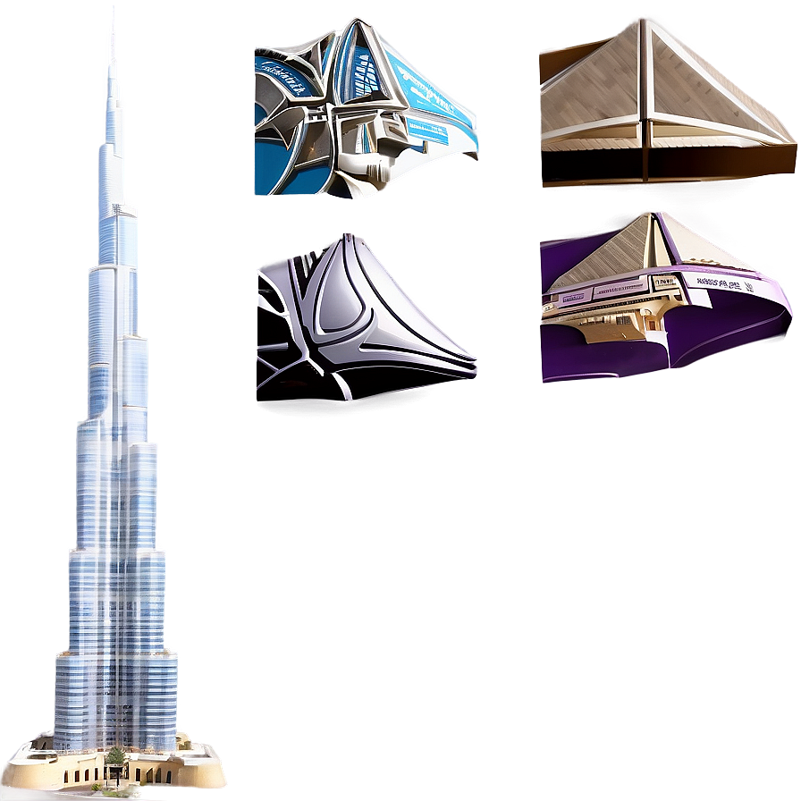 Download Burj Khalifa Tower Png Wjx54 | Wallpapers.com