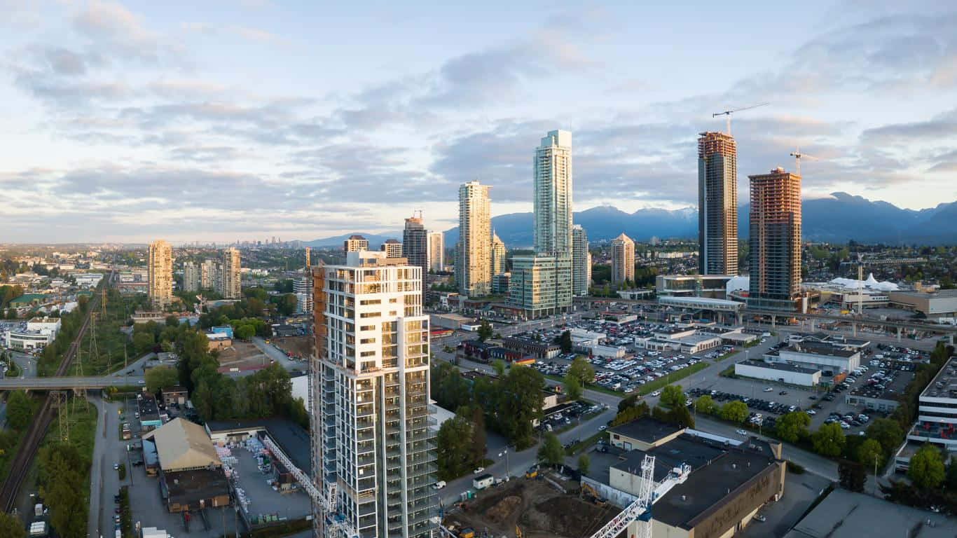 Burnaby Skylineat Dusk Wallpaper