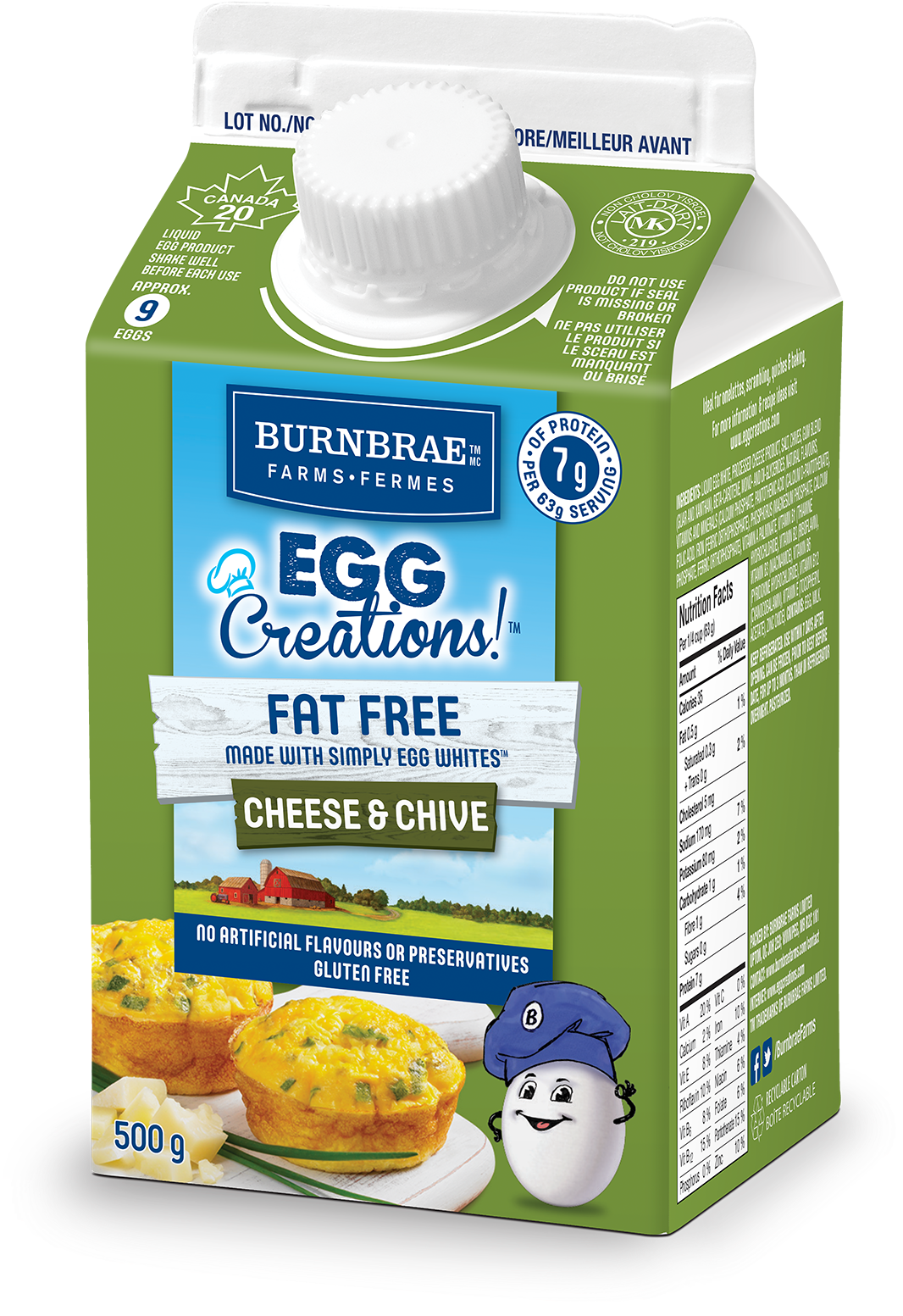 Burnbrae Farms Egg Creations Carton PNG