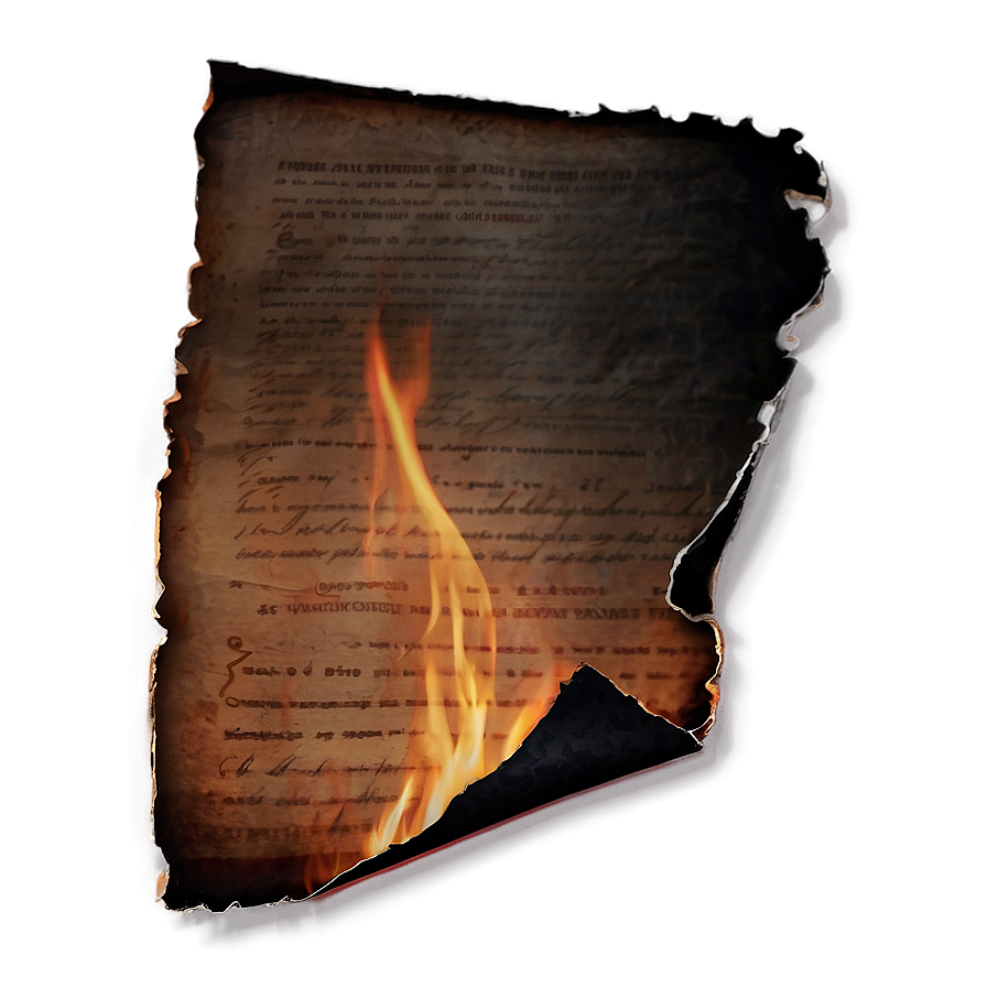 Burned Paper A PNG