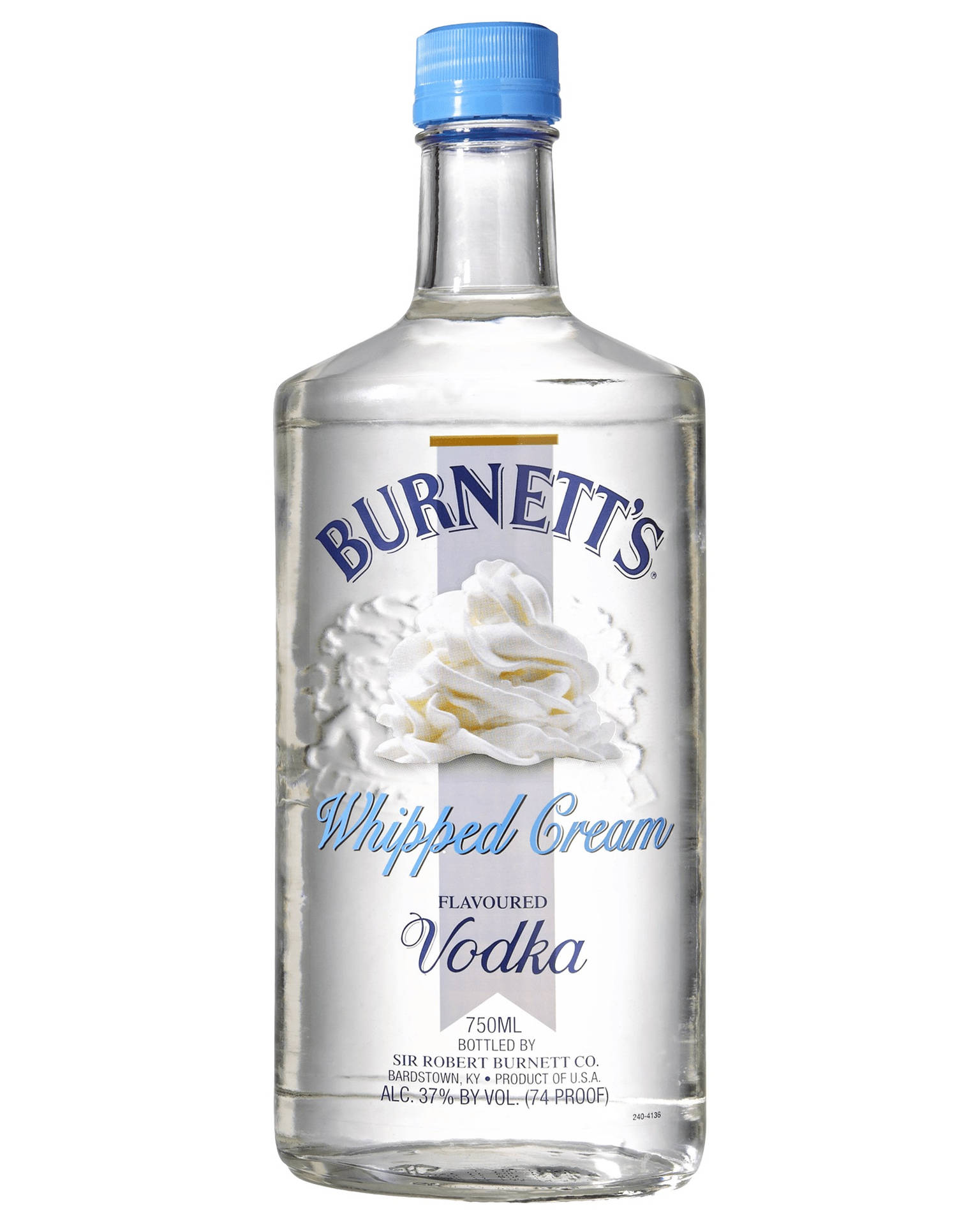 Burnett's Whipped Cream Vodka White Background Wallpaper