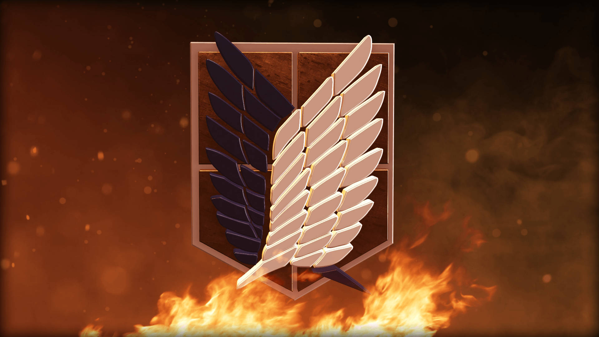 Burning Attack On Titan Logo