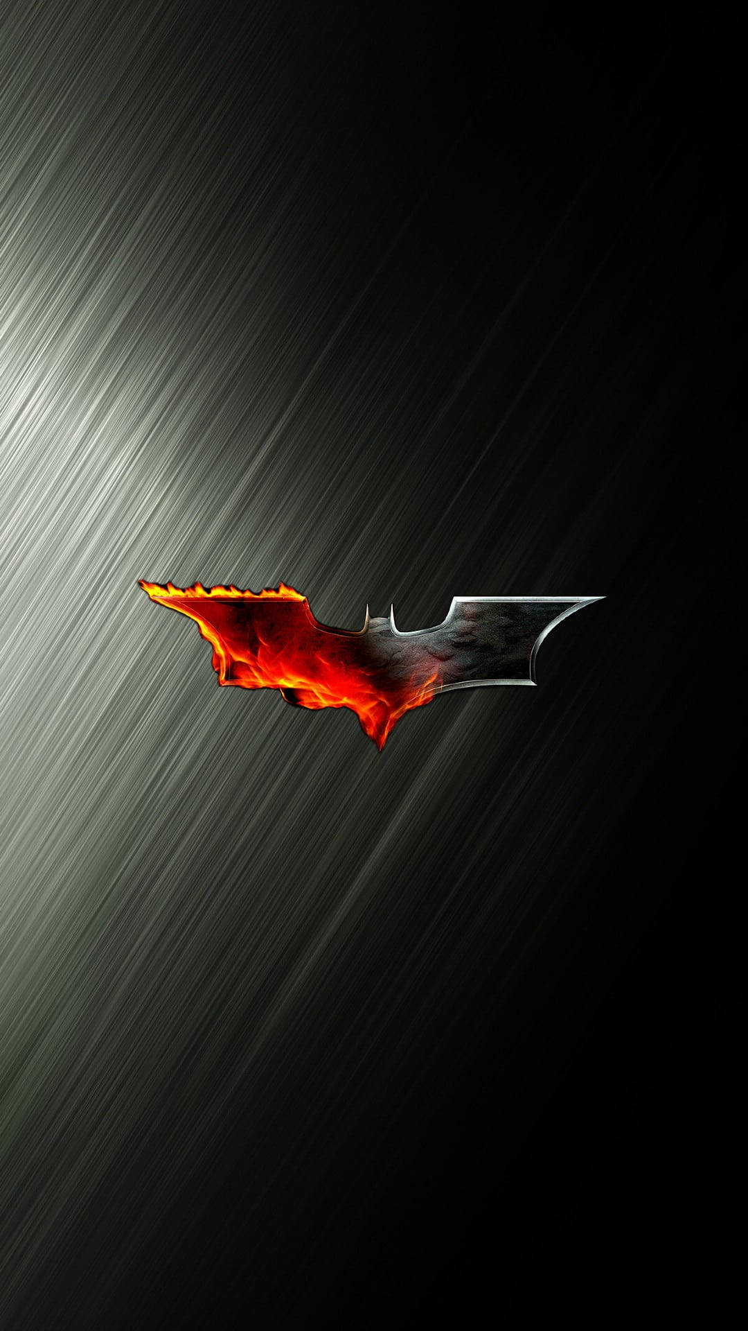 Burning Batman Logo iPhone Wallpaper