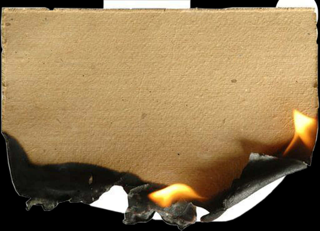 Burning Cardboard Texture PNG