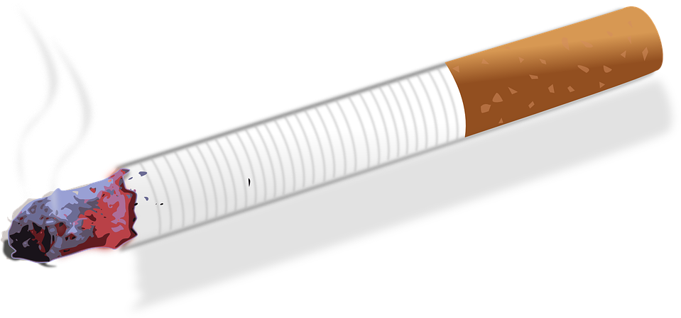 Burning Cigarette Smoke Trail PNG