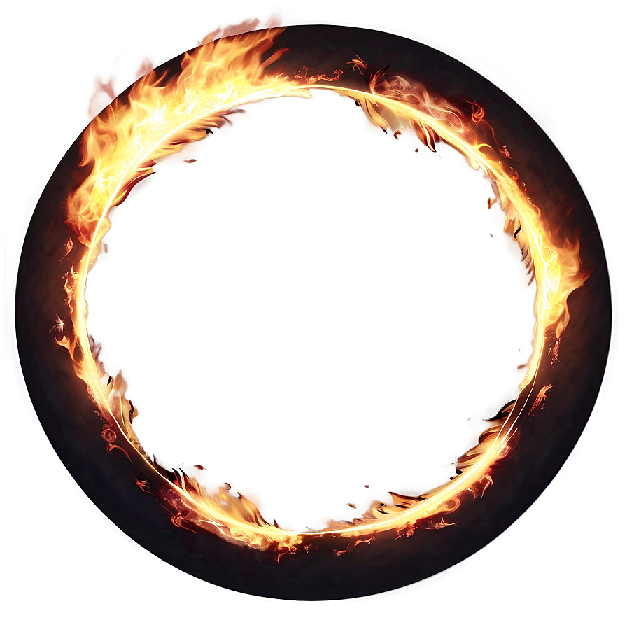 Burning Circle Design Png Gcp13 PNG