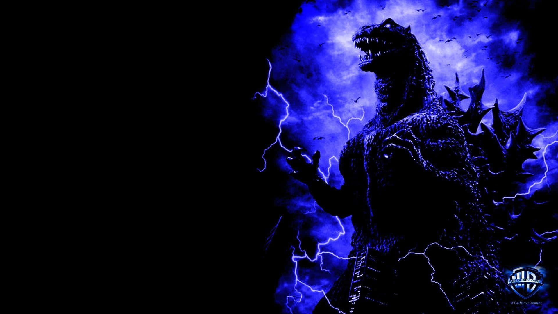Burning Godzilla unleashes its devastating power Wallpaper