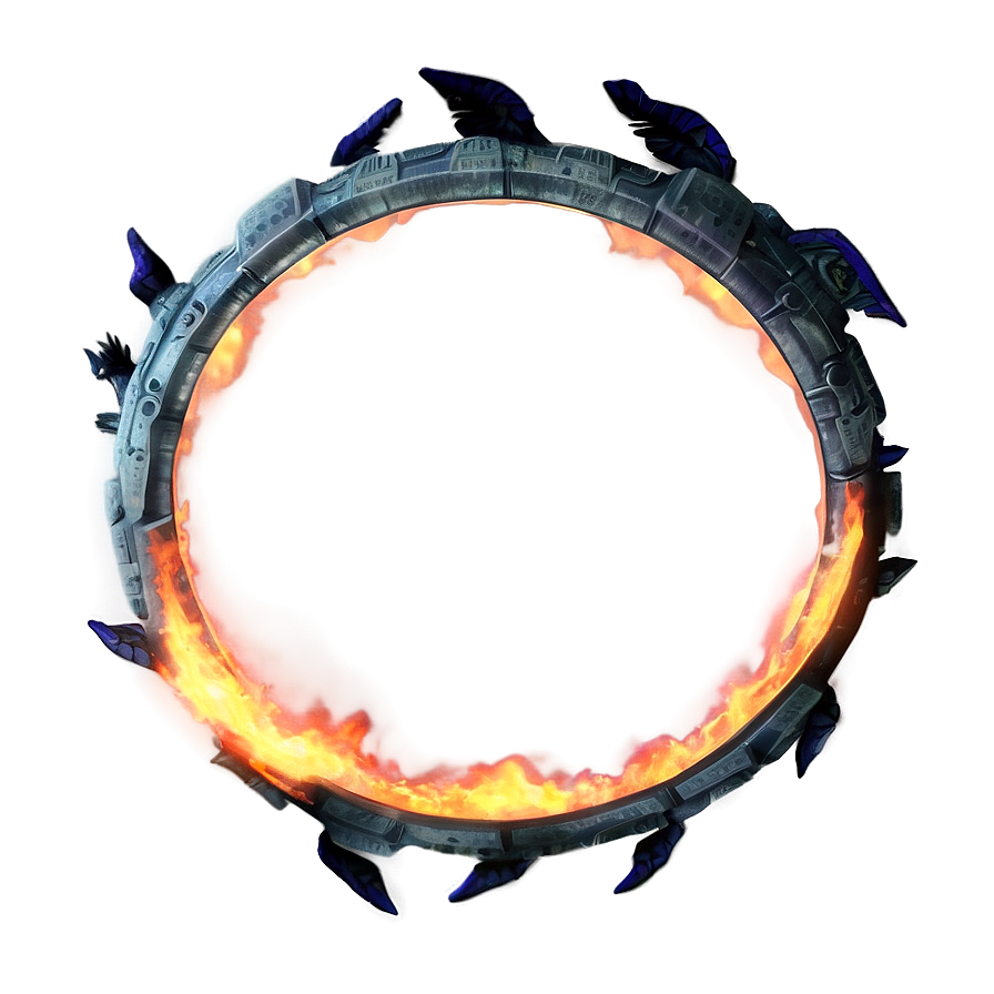 Burning Halo Border Png Ava PNG