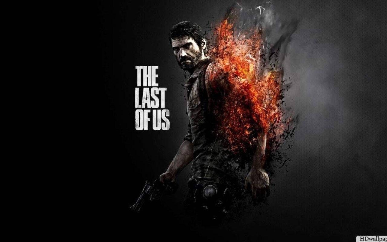 Joel is burning with determination to protect Ellie in The Last Of Us Wallpaper