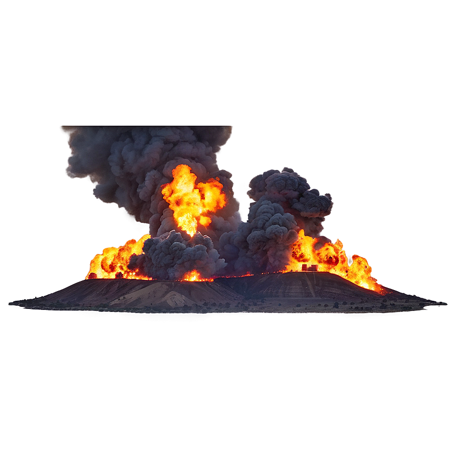 Burning Oil Field Explosion Png 98 PNG