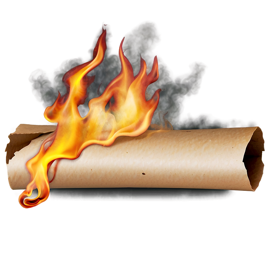 Burning Paper A PNG