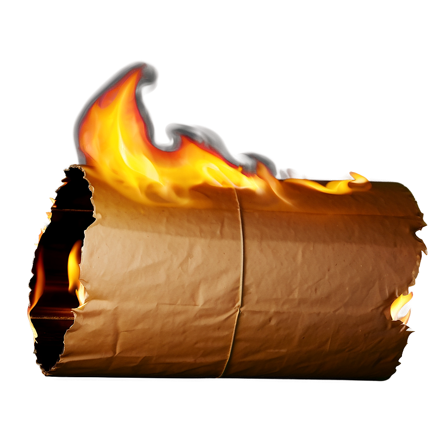 Burning Paper B PNG