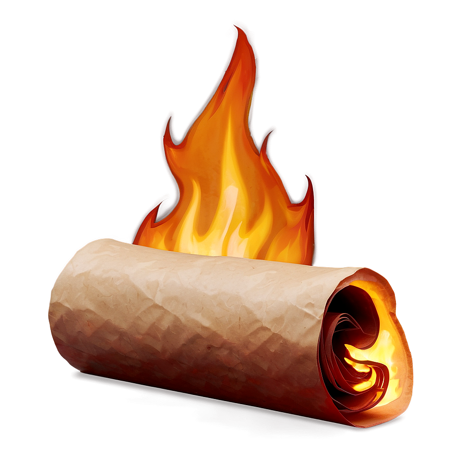 Burning Paper C PNG