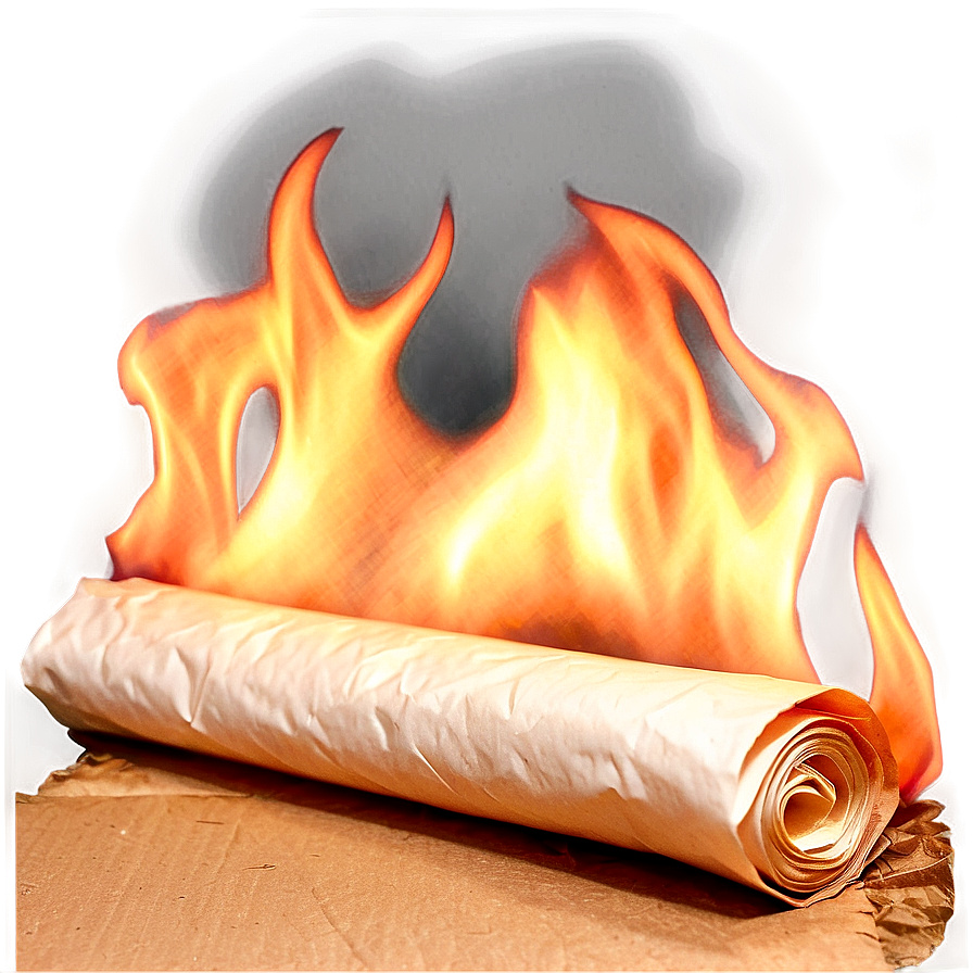 Burning Paper D PNG