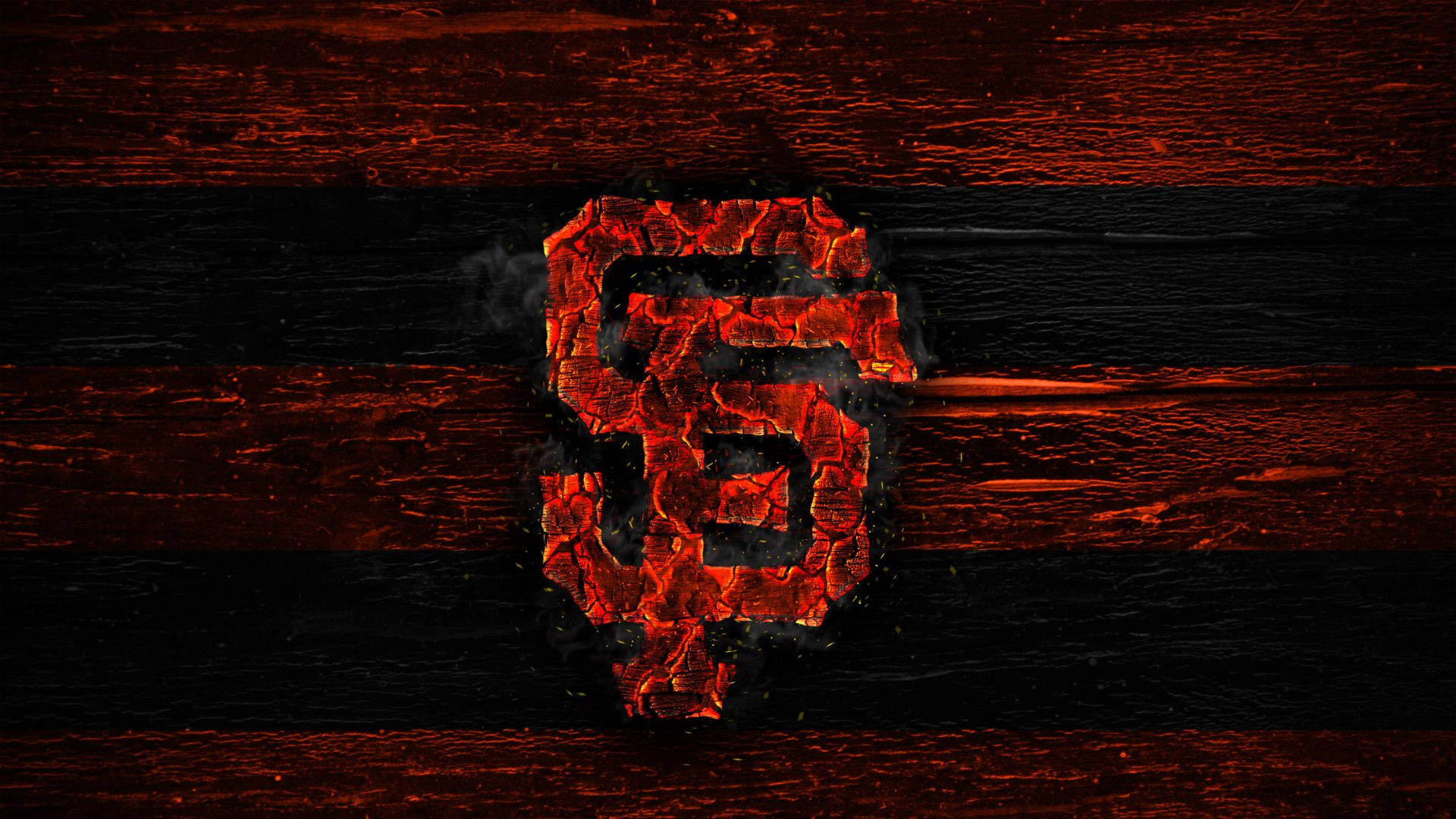 Burning San Francisco Giants Logo Wallpaper