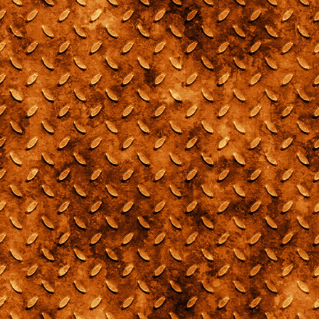 Burnt Orange Background Oval Shapes