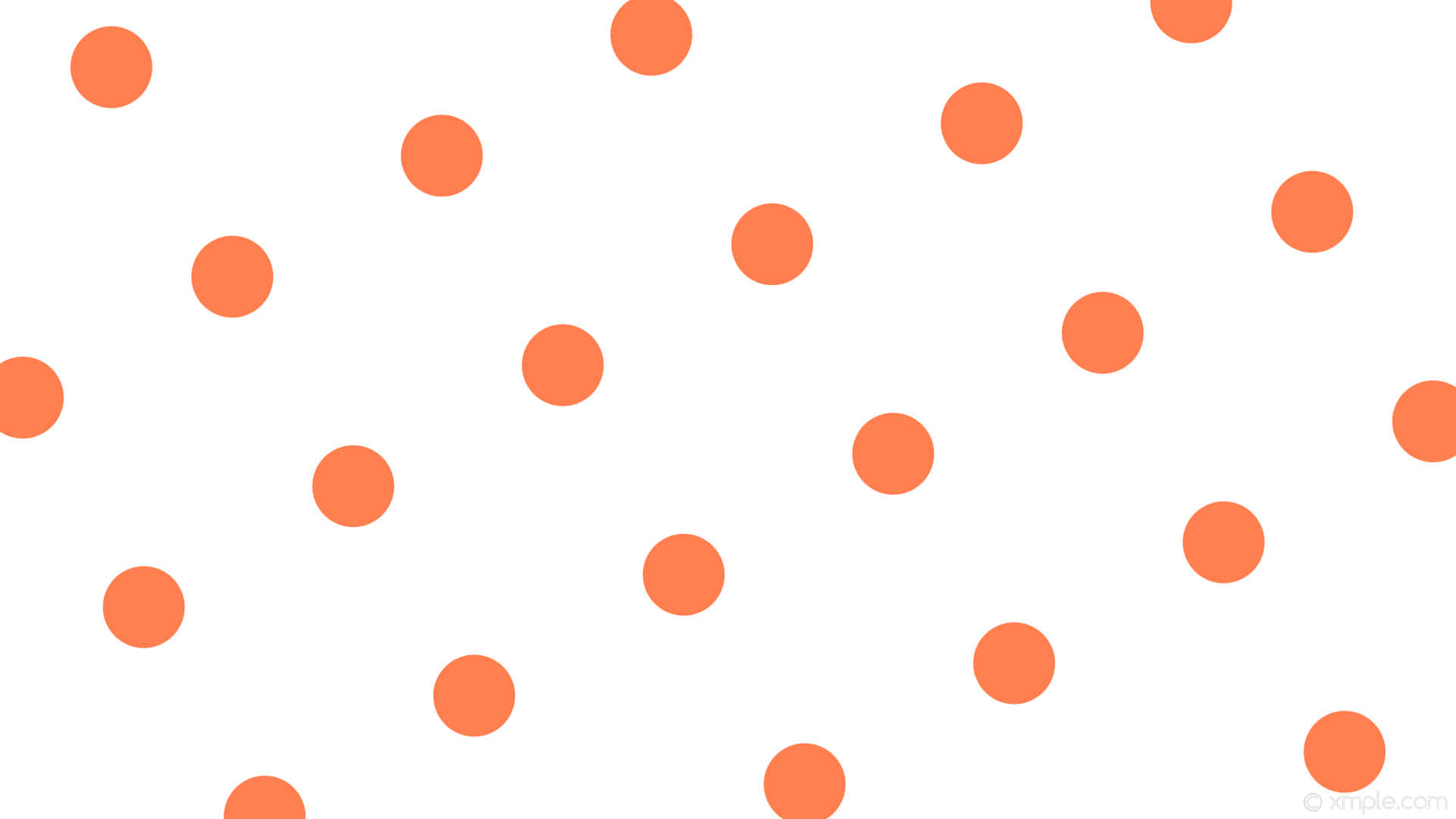Burnt Orange Dots Pattern Wallpaper