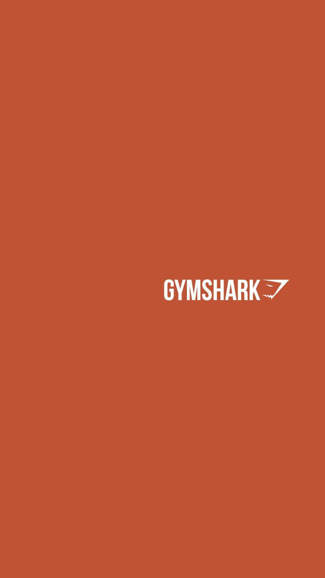 Burnt Orange Gymshark Logo Background Wallpaper