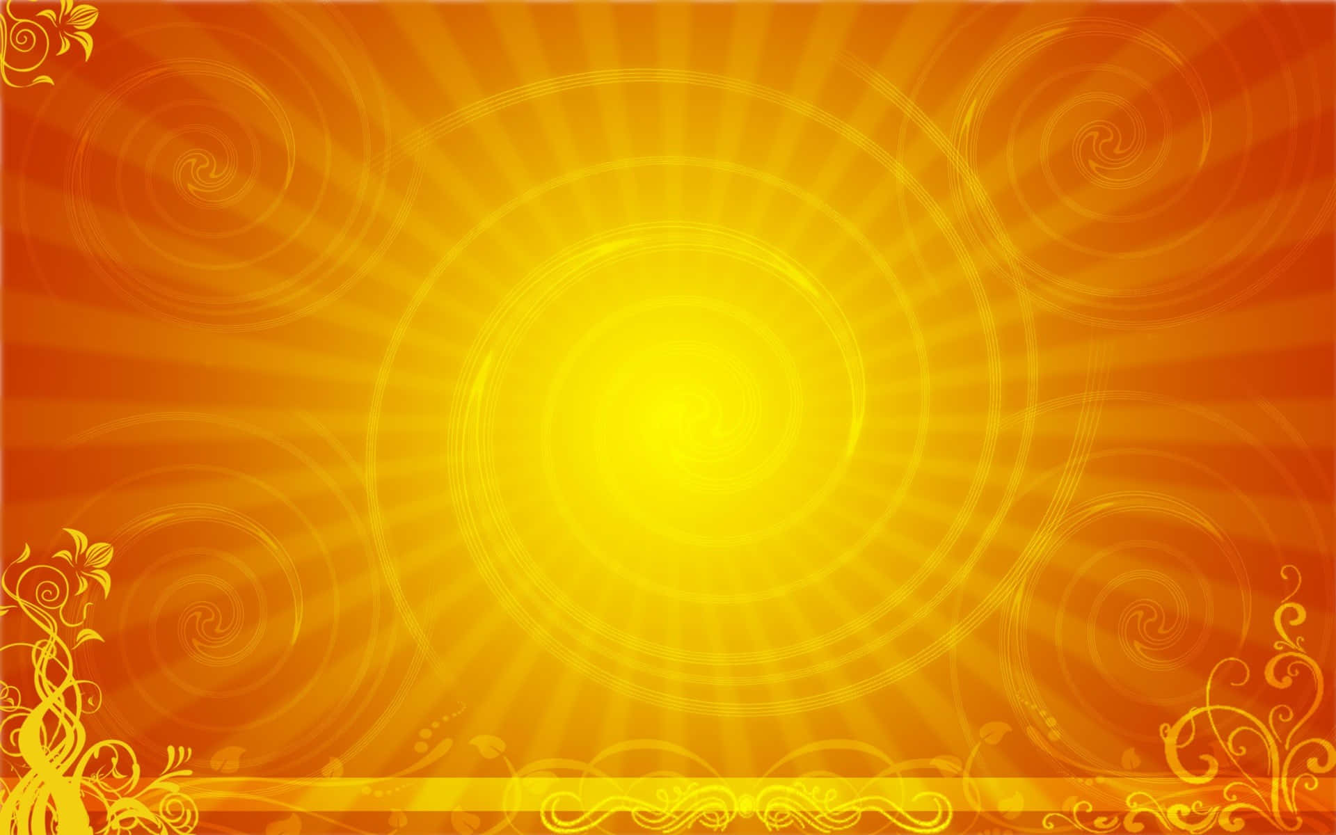 Burnt Orange Sunburst Background Wallpaper
