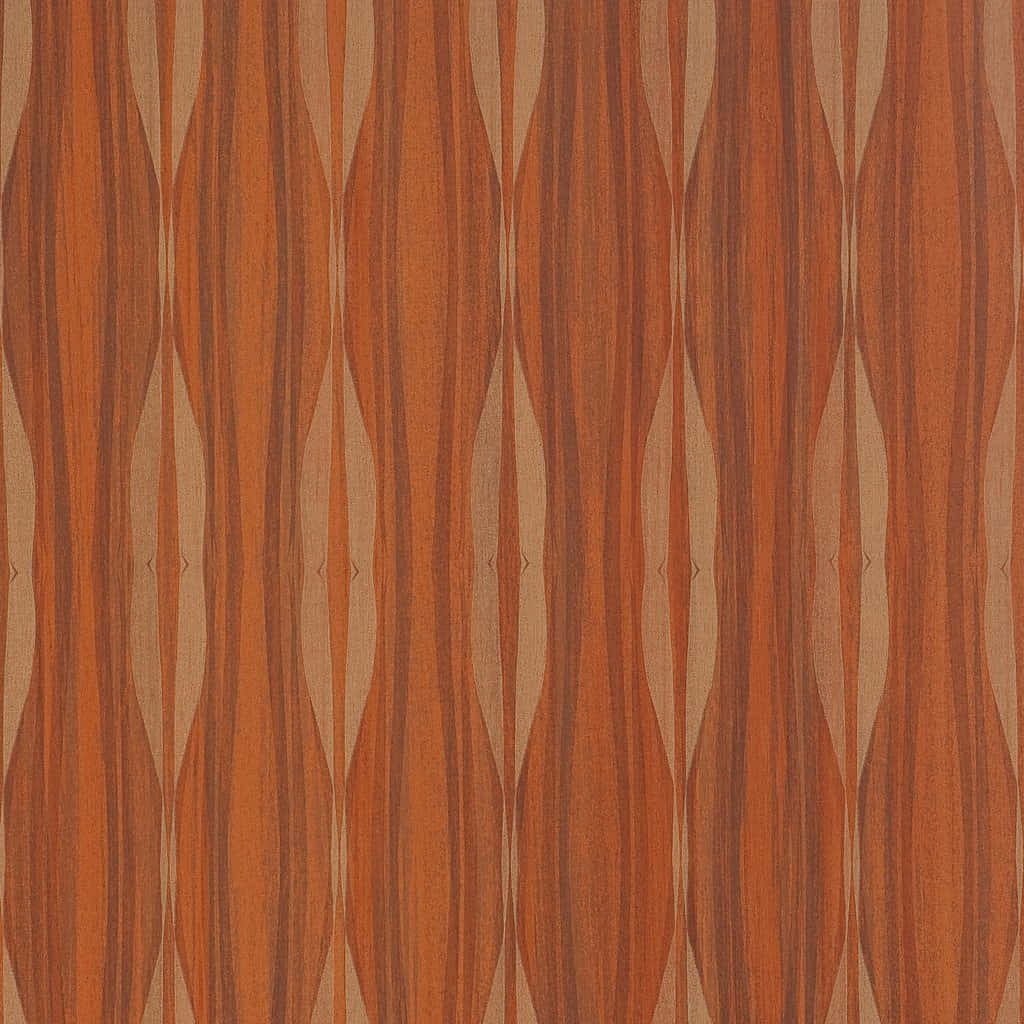 Burnt Orange Wood Grain Pattern Wallpaper