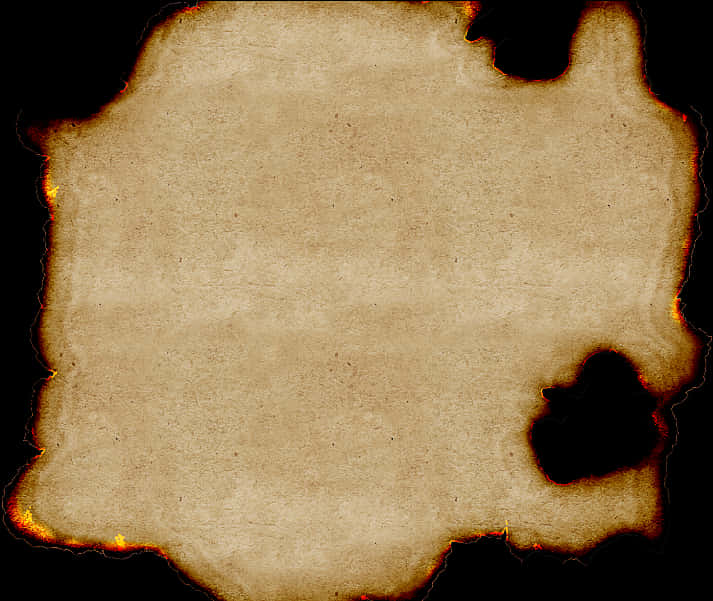 Burnt Paper Texture Background PNG