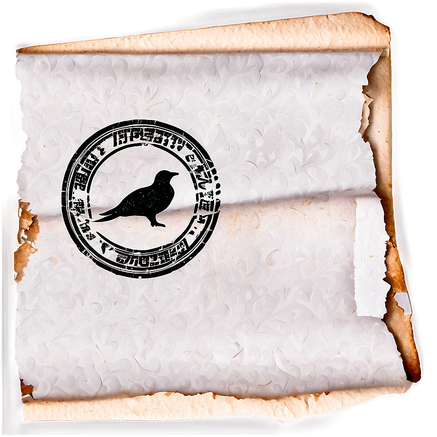 Burnt Paper With Seal Png Aty PNG