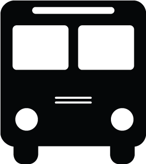 Bus Icon Simple Design PNG