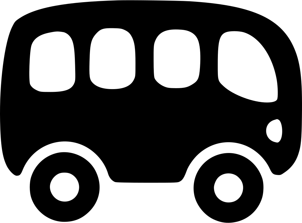 Bus Silhouette Graphic PNG