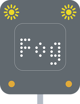 Bus Stop Sign Braille Representation PNG