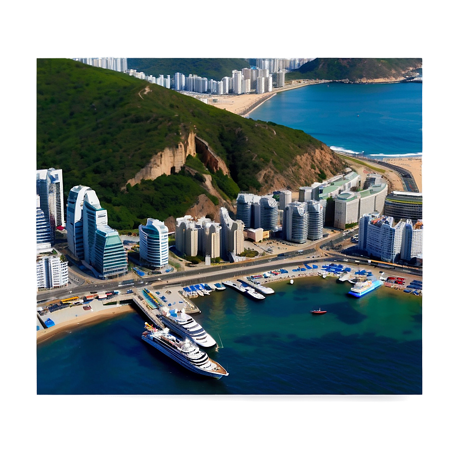 Download Busan City Coastal View Png Vee96 | Wallpapers.com