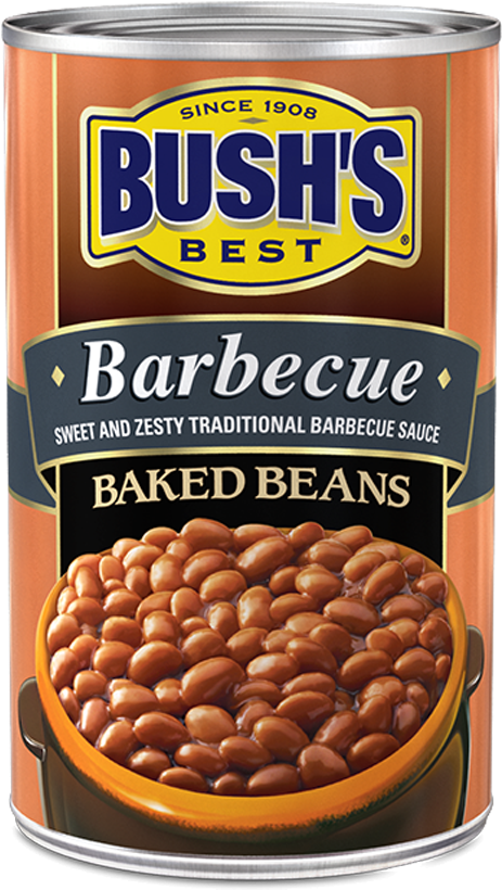 Bushs Best Barbecue Baked Beans Can PNG