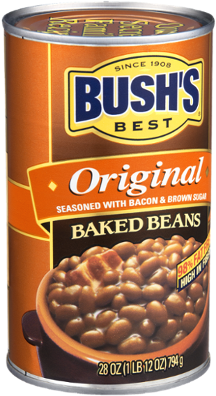 Bushs Best Original Baked Beans Can PNG