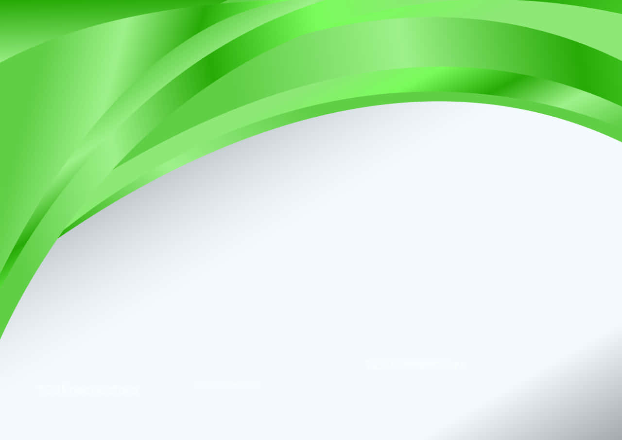 Green Abstract Background With A White Background