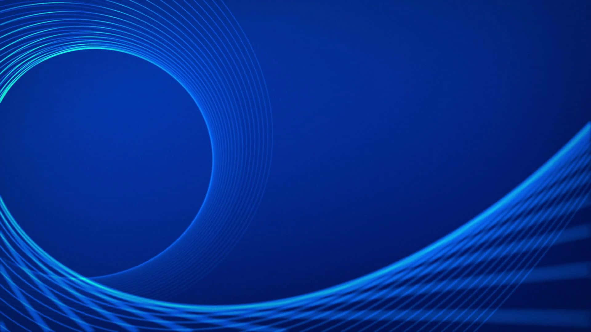 A Blue Background With A Circular Shape