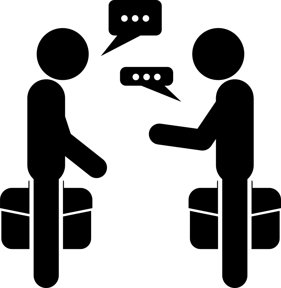 Download Business Dialogue Between Two People | Wallpapers.com