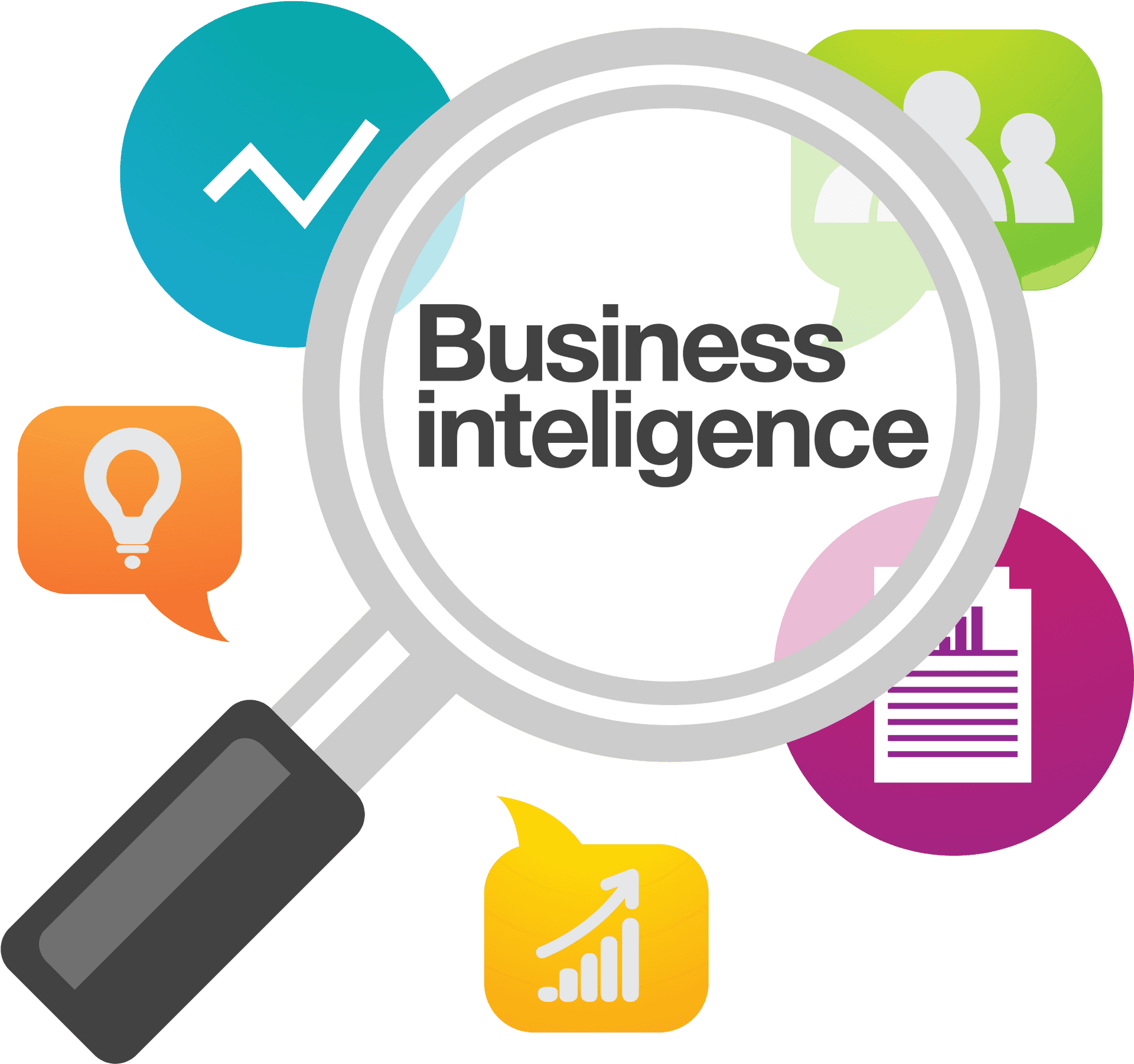 Business Intelligence Concept Illustration PNG