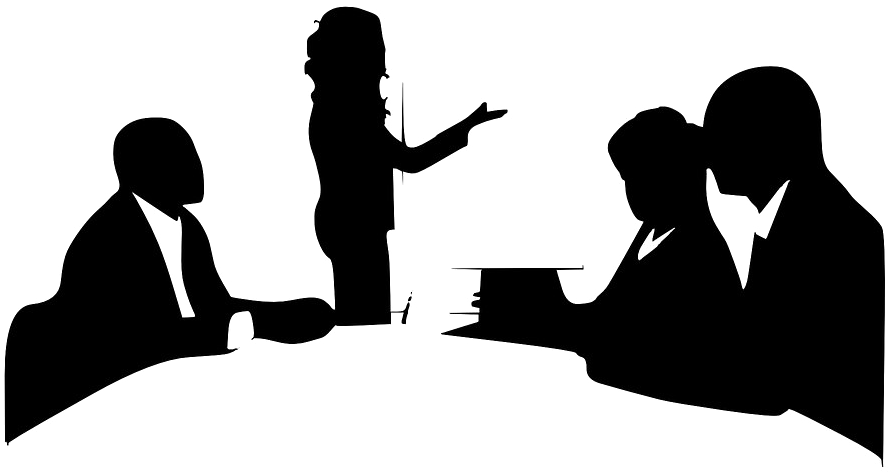 Business Meeting Presentation Silhouette PNG