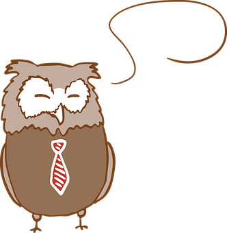 Business Owl Cartoon PNG