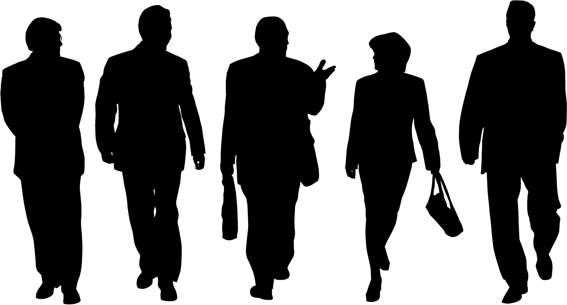 Business People Silhouettes PNG