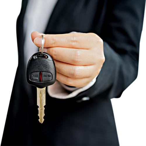 Business Person Holding Car Key PNG