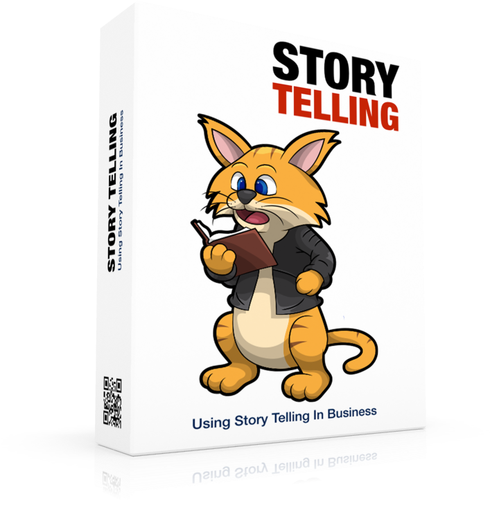 Business Storytelling Cat Book Cover PNG
