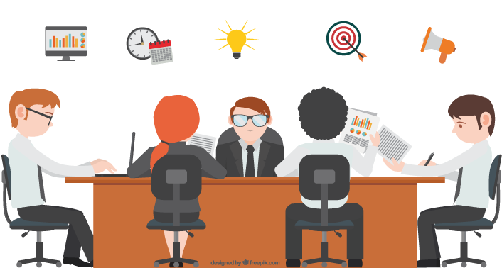 Business Team Meeting Discussion Concept PNG
