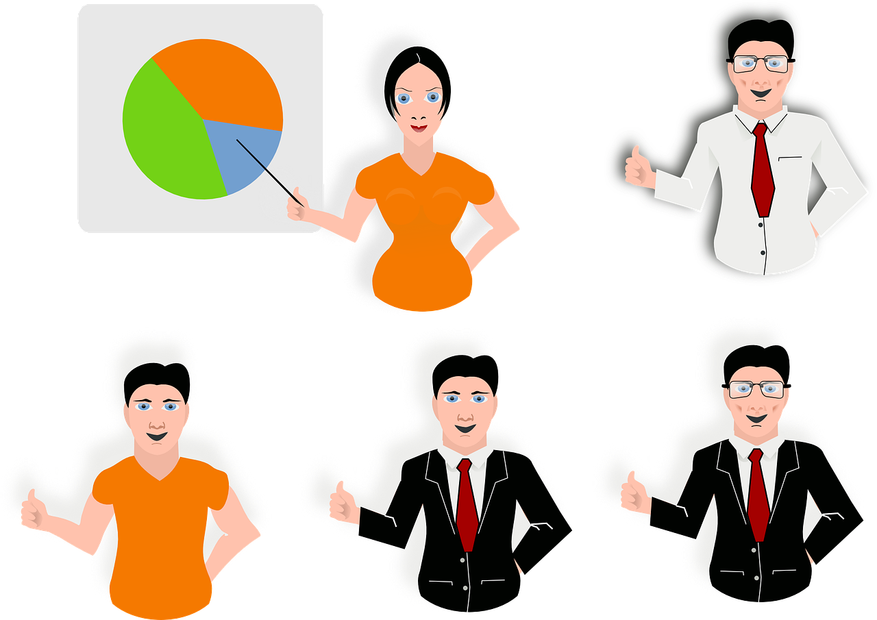 Business Team Presentation Graphic PNG