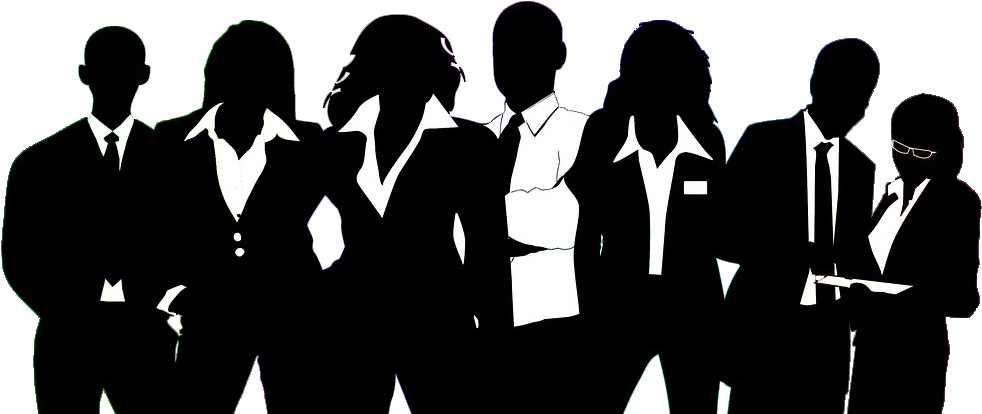Business Team Silhouettes PNG