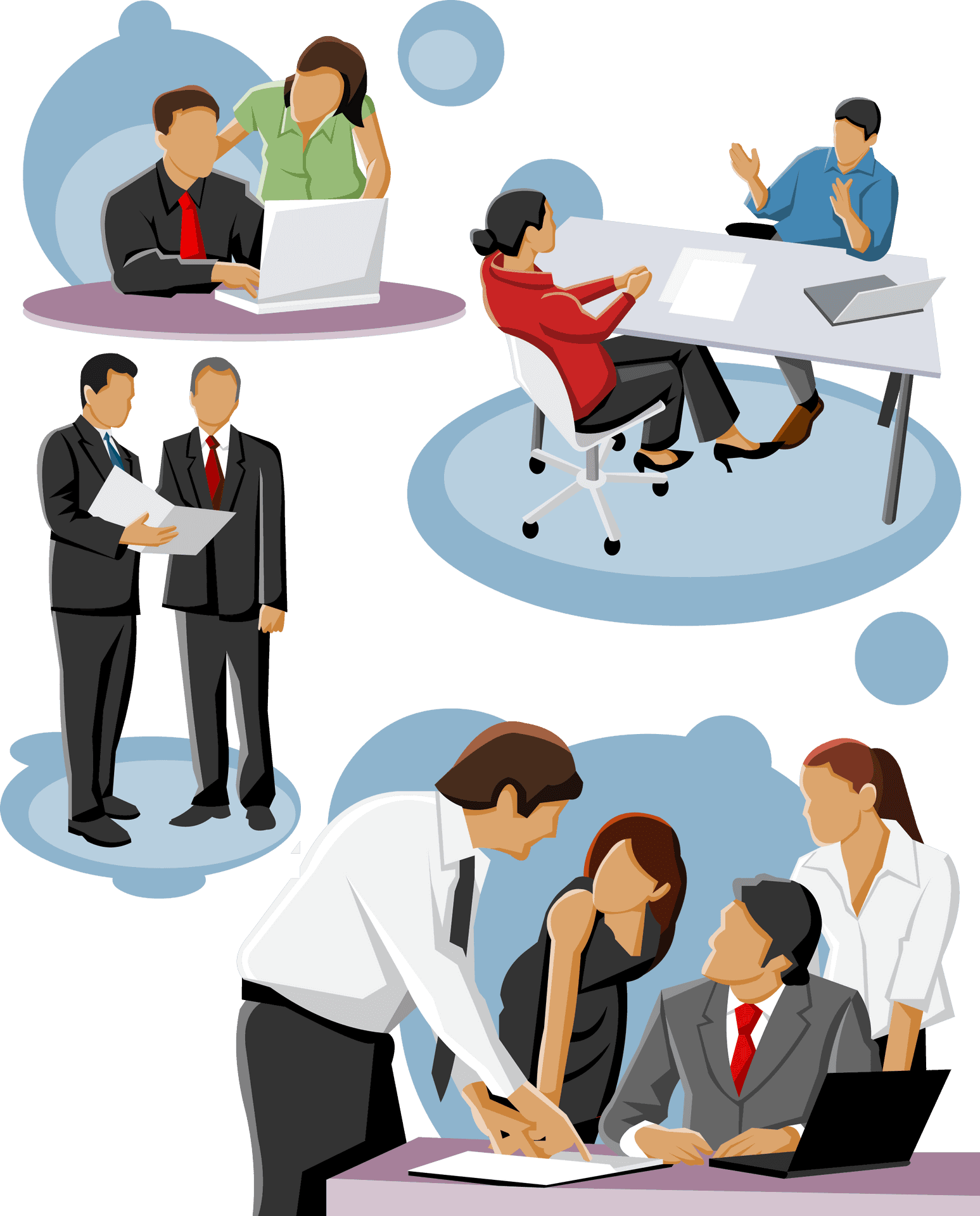 Business Teamwork Collaboration Graphic PNG